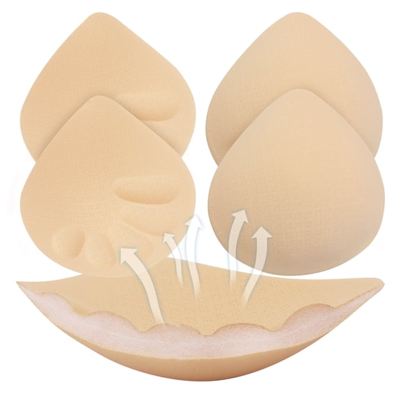 Nimiah 2 Pairs Bra Pads Inserts, Removable Bra Pads Replacement Insert Padded for Sports Bra A/B Cup