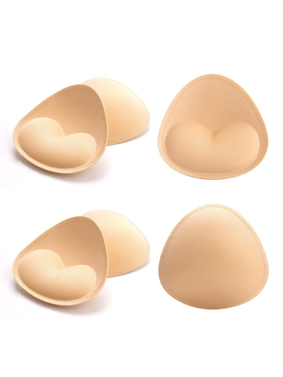 Bra Pads Inserts, 3 Pairs Push up Breast Pads Invisible Lift Bra Padding Suitable for Bikini Dress