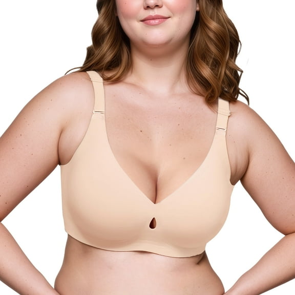 Nimiah Comfortable Seamless Full Coverage Bra for Women Wireless Bras with Soft Support Regular Size