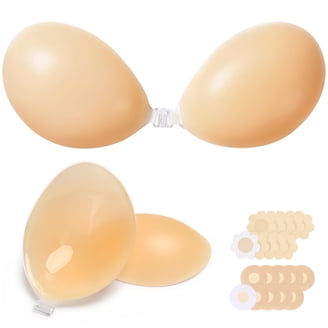 KyFree Sticky Lift Boob Cups: Self-Adhesive, Reusable, Silicone Push-Up Bra for Backless Dresses