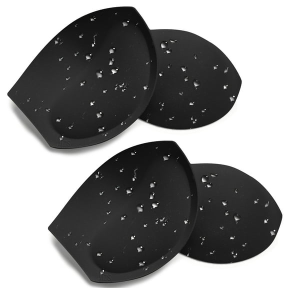 Nimiah Waterproof Swimsuit Bra Pads Inserts, 2 Pairs Push up Replacement Bra Pads,Black