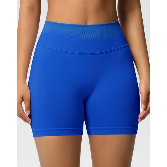 Nimiah Womens Biker Shorts, Workout Shorts Scrunch Butt Lifting Compression Gym Running Yoga Shorts,Royal Blue