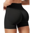 thumbnail image 1 of Nimiah Womens Biker Shorts, Workout Shorts Scrunch Butt Lifting Compression Gym Running Yoga Shorts,Black, 1 of 7