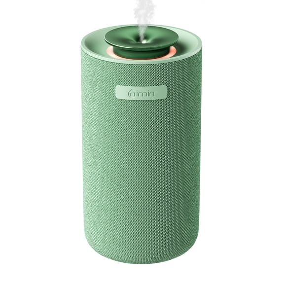Nimin Waterless Car & Home Essential Oil Diffuser, Vibration Auto Start-Stop Scent Machine, Portable Rechargeable 2000mAh Aromatherapy Diffuser, Adjustable Fragrance, Fits 5/10/15ml Bottles