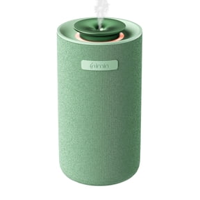 Nimin Waterless Car & Home Essential Oil Diffuser, Vibration Auto Start-Stop Scent Machine, Portable Rechargeable 2000mAh Aromatherapy Diffuser, Adjustable Fragrance, Fits 5/10/15ml Bottles