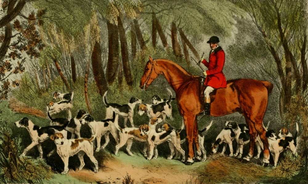 Nimrods Hunting Tours 1903 W Head Canvas Art - RB Davis (24 x 36)