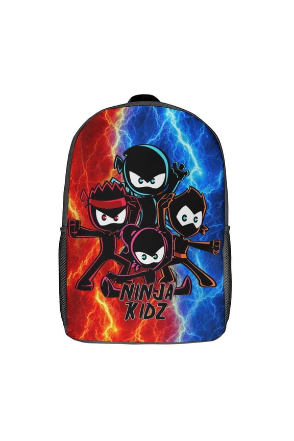 Nin-ja TV Kidz Laptop Backpack Comfort Backpack Casual Sports 3d Print Lightweight Rucksack Daypack - 17 Inch