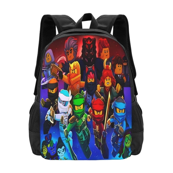 NinJago Backpack Shoulder Bag For Men Women With Adjustable Padded Straps Daypack School College Travel Computer Casual Bookbag Unisex Laptop Lightweight Large Capacity Satchel Knapsack