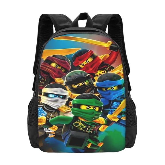 NinJago Backpack Shoulder Bag For Men Women With Adjustable Padded Straps Daypack School College Travel Computer Casual Bookbag Unisex Laptop Lightweight Large Capacity Satchel Knapsack