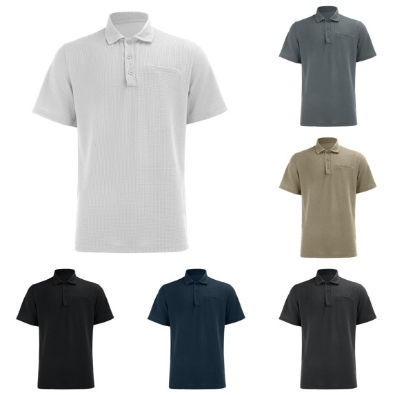 NinXxx Boys Button Down Ice Silk Short Sleeve School Top with Pocket White 9-10 Years