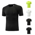 thumbnail image 1 of NinXxx Boys Compression Athletic Performance Wicking Breathable Training Top Black 5-7 Years, 1 of 4
