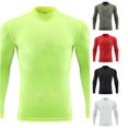 thumbnail image 1 of NinXxx Boys Long Sleeve Compression High Neck Athletic Training Top Green2 5-6 Years, 1 of 5