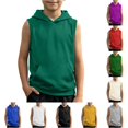 thumbnail image 1 of NinXxx Boys Tank Top Muscle Tee Sleeveless Workout Athletic Shirt Army Green 9-10 Years, 1 of 5