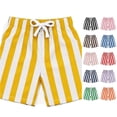 thumbnail image 1 of NinXxx Boys Two Tone Print Athletic Shorts Sportswear Bottoms Yellow 11-12 Years, 1 of 4