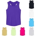 thumbnail image 1 of NinXxx Girls Ribbed Stretch Sleeveless Basic Slim Tee Purple 12-13 Years, 1 of 7
