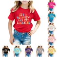 thumbnail image 1 of NinXxx Girls School Season Printed Casual Short Sleeve Tee Orange 120.00, 1 of 4