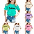 thumbnail image 1 of NinXxx Girls Squid Theme Printed Loose Summer Tee Sky Blue 8-9 Years, 1 of 4