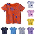 thumbnail image 1 of NinXxx Girls Summer Loose Short Sleeve Outdoor School Tee Orange 6-7 Years, 1 of 4
