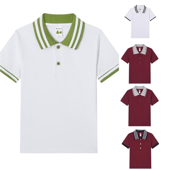 NinXxx Kids Classic Loose Short Tunic Soft Solid School T Shirt Top Green 2-3 Years