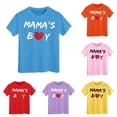 thumbnail image 1 of NinXxx Mama's Boy Toddler Shirt Baby Tee Casual Graphic Blue 3-4 Years, 1 of 4