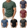 thumbnail image 1 of NinXxx Men's Crew Neck Short Sleeve Soft Breathable Everyday Comfort Tee Green XL Green XL, 1 of 7