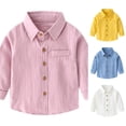 thumbnail image 1 of NinXxx Toddler Boys Long Sleeve Casual Gentleman Holiday Shirt Purple 7-8 Years, 1 of 4
