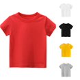 thumbnail image 1 of NinXxx Toddler Kids Short Sleeve Basic T Shirt Casual Summer Tee Red 8 Years, 1 of 6