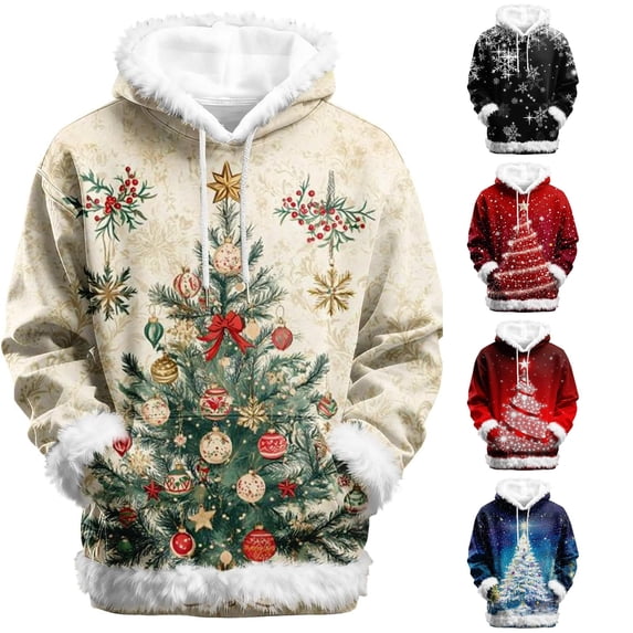 NinXxx Women's Fashion Hooded Sweatshirt Cozy Long Sleeve Daily Streetwear Beige XXXXXXL