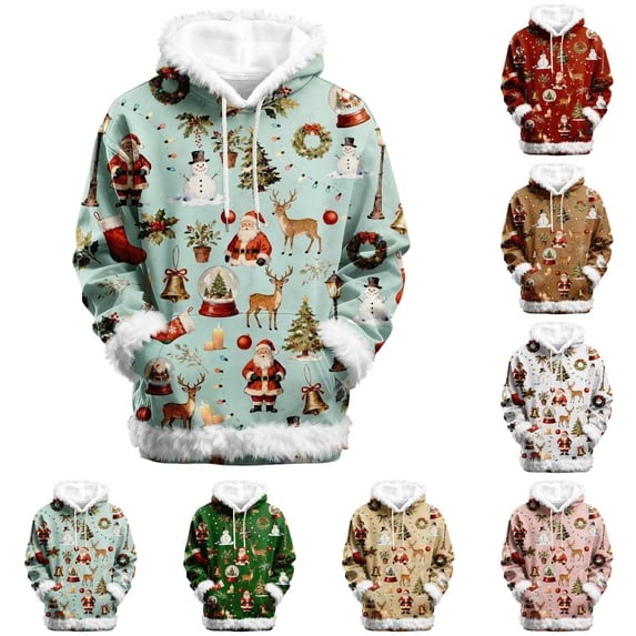NinXxx Women's Fashion Hooded Sweatshirt Cozy Loose Winter Hoodie Outerwear Light Blue XXXL