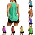 thumbnail image 1 of NinXxx Women's Lightweight Casual Loose Fit Running Tank Top Everyday Athleisure Activewear Mint Green, 1 of 7