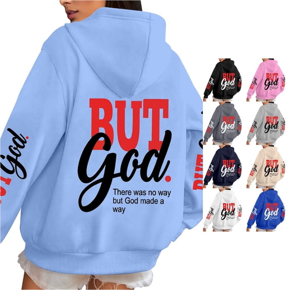 NinXxx Women's Oversized Hooded Sweatshirt Long Sleeve Casual Loungewear Light Blue XXXL