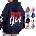 thumbnail image 1 of NinXxx Women's Oversized Hooded Sweatshirt Long Sleeve Casual Loungewear Navy XXXXXL, 1 of 6