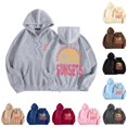 thumbnail image 1 of NinXxx Women's Round Neck Hoodie Seaside Beach Sunset Collection Top Light Gray XXL, 1 of 6