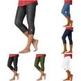 thumbnail image 1 of NinXxx Women's Solid Flare Cropped Pants Relaxed Summer Holiday Grey L, 1 of 8
