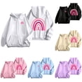 thumbnail image 1 of NinXxx Women's Thick Woolen Hooded Sweatshirt Jacket Warm Winter Top White XL, 1 of 7