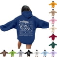 thumbnail image 1 of NinXxx Women's Trendy Hoodie with Pocket Drawstring Everyday Casual Dark Blue M, 1 of 5