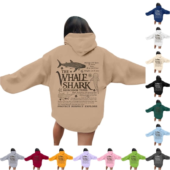 NinXxx Women's Trendy Hoodie with Pocket Drawstring Everyday Casual Khaki S