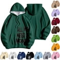thumbnail image 1 of NinXxx Women's Winter Lined Hoodie Streetwear Sweatshirt Cold Weather Dark Green XXL, 1 of 5