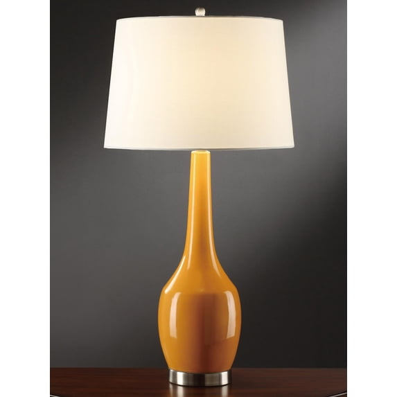 Nina 29.25-Inch Table Lamp, Tangerine