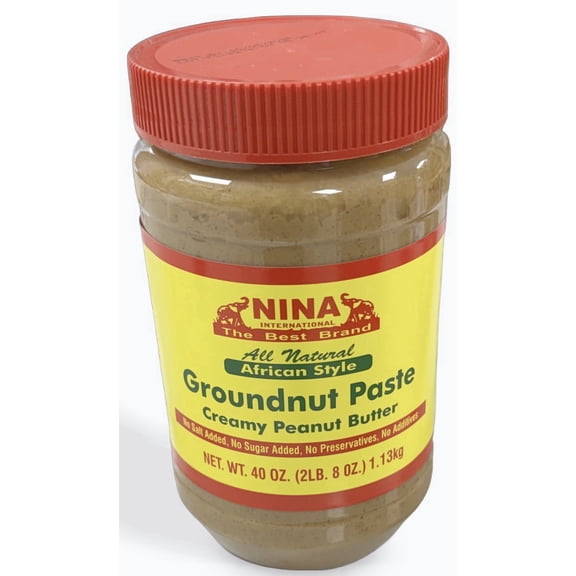 RAHAMA - All Natural African Style Groundnut Paste known as creamy 2LB
