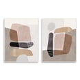 thumbnail image 1 of Nina Blue Abstract Nature Rock Balancing Transparent Collage 10" x 15" Framed Painting Art Prints, by Stupell Home Décor Set of 2, 1 of 5