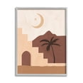 thumbnail image 1 of Nina Blue Middle Eastern Night Deserted Oasis Retreat Palm Trees 16 in x 20 in Framed Painting Art Print, by Stupell Home Décor, 1 of 5