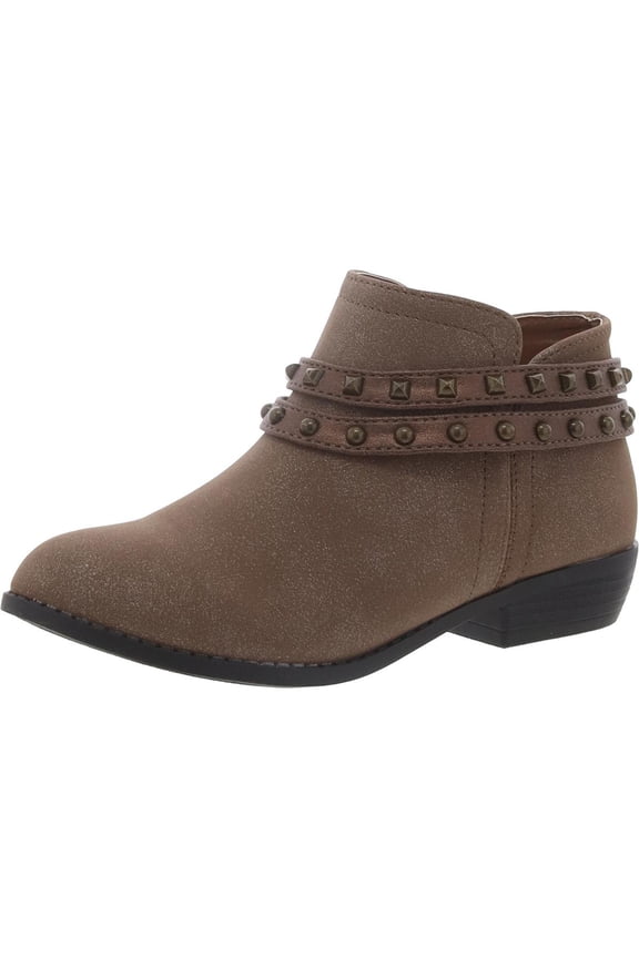 Girls Nicolena Big Kid Block Heel Booties