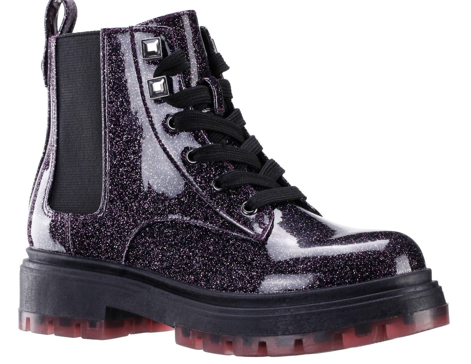 Chicco Girl's Coletta Boot - Ankle Boots With Flowers, Hearts, And Glitter Sole