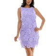 thumbnail image 1 of Nina Leonard Scoop Neck Crochet Lace Sheath Dress, 1 of 3