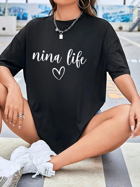 Nina Life Madrina Spanish Godmother Proposal T-Shirt - Casual Short Sleeve Printed Crew Neck T-Shirt For Spring & Summer - Comfortable, Relaxed Fit