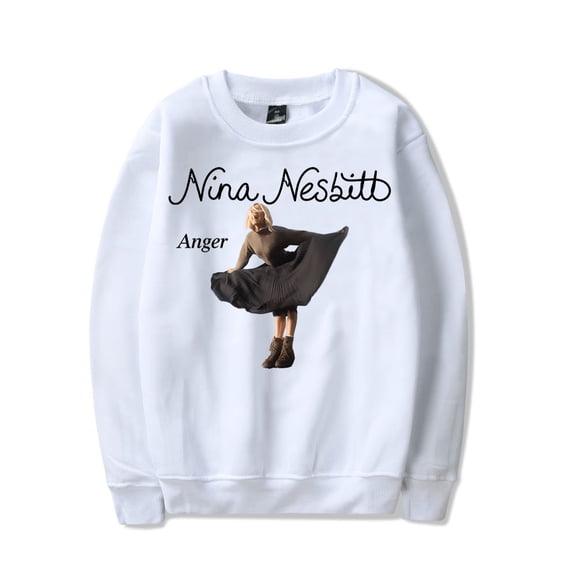 Nina Nesbitt Anger Crewneck Sweatshirt 2024 Album Unisex Fashion Long Sleeve Top