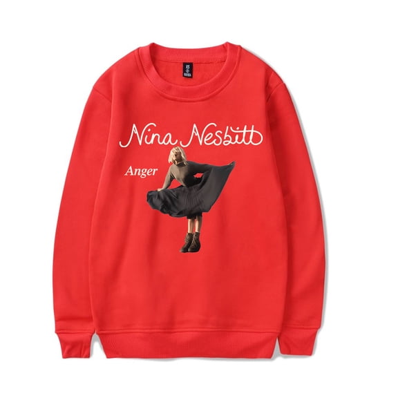 Nina Nesbitt Anger Crewneck Sweatshirt 2024 Album Unisex Fashion Long Sleeve Top