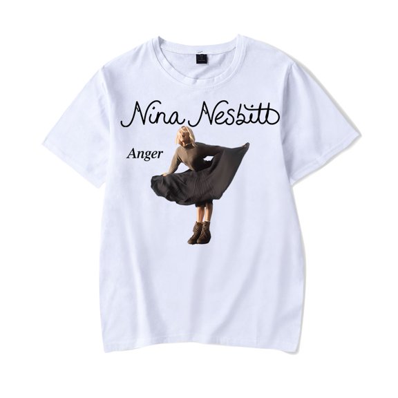 Nina Nesbitt Anger T-shirt 2024 Album Women Men Casual Fashion Short Sleeve Tee