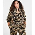 thumbnail image 1 of Nina Parker CAMO Women's Trendy Plus Size Camouflage Knit Jacket, US 2X, 1 of 4